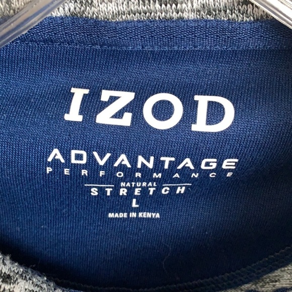 Izod Advantage Performance Stretch Quarter Zip Pullover - Picture 3 of 7